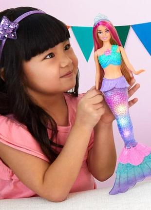 Лялька-русалка barbie dreamtopia сяючий хвостик дрімтопія