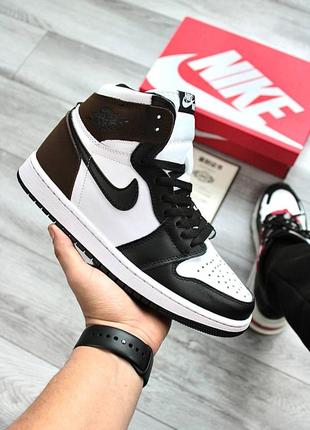 Кросівки nike air jordan 1 brown2 фото