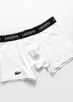 Набір трусів лакоста lacoste боксери чоловічі, набір 4шт без коробки. розмір l люкс якість fellix3 фото