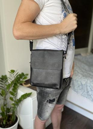 Мужская сумка через плечо люкс качество, кожаная сумка-планшетка для мужчин