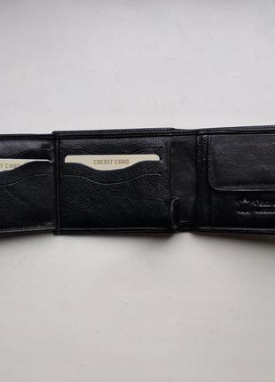Чоловічий гаманець з натуральної шкіри armani / армані5 фото