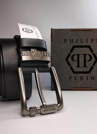 Чоловічий шкіряний ремінь philipp plein