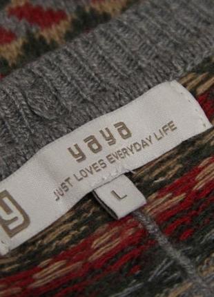 Мягкий свитер с узорами, шерсть ангоры.4 фото