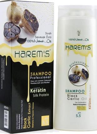 Шампунь з екстраком чорного часника harem's 375 ml