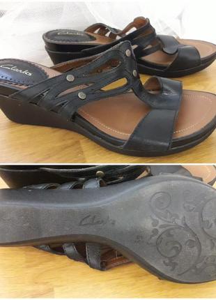 Кожаные шлепанцы 38.5