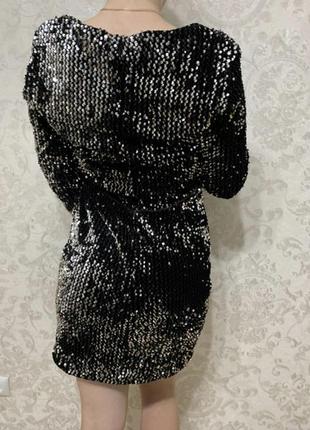 Шикарна сукня велюрова в паєтках2 фото