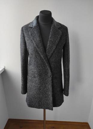 Полушерстяное буклированное пиджак пальто l р от firetrap1 фото