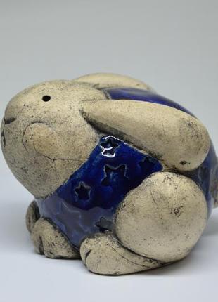 Статуетка керамічна кролик1 фото