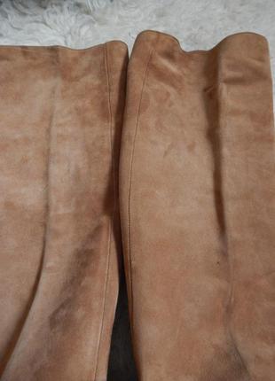 Замшевые велюровые сапоги- ботфорты baron(ne) (размер 40)5 фото
