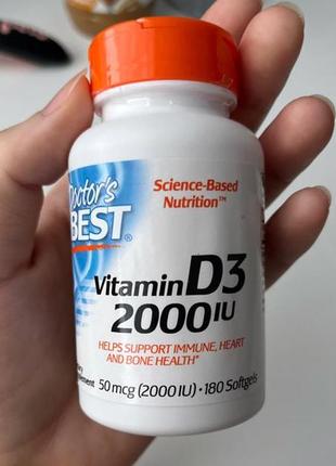 Витамин д3 2000 ме, сша, 180 капсул, doctor best витамин d33 фото