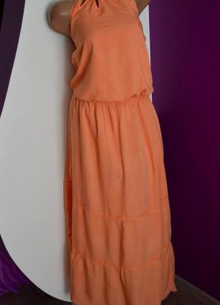 Плаття сарафан р.46 легкое шикарное макси платье parkhande turky