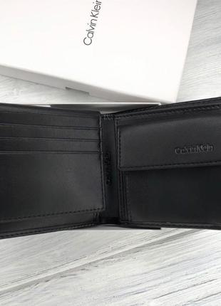 Чоловічий гаманець calvin klein чорний / портмоне / подарунок на новий рік хлопцеві / брату / татові2 фото