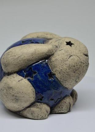Статуетка керамічна кролик2 фото