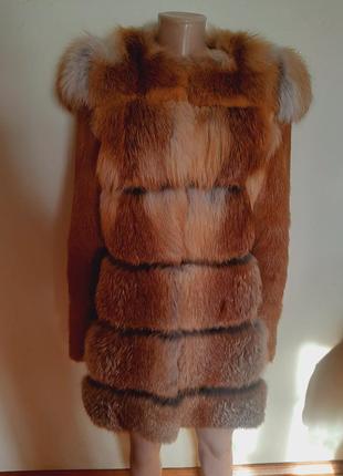 Шуба, жилетка miss lora, натуральна лисиця5 фото