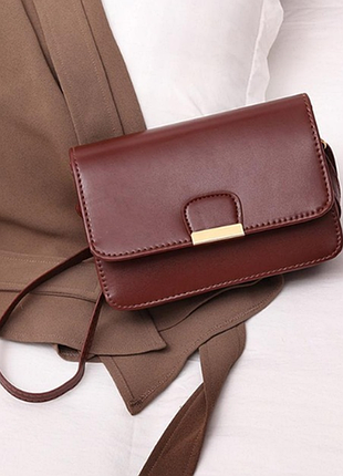 Сумка клатч женская черная, коричневая, бордовая