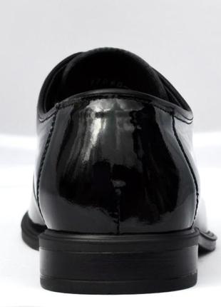 Размер 44 - стопа 28,5 сантиметра  туфли мужские лаковые из натуральной кожи, черные  box & co 170606 фото