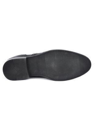 Туфли броги мужские лаковые из натуральной кожи, черные. размеры 39, 40, 41, 43, 44, 45. box & co 180409 фото
