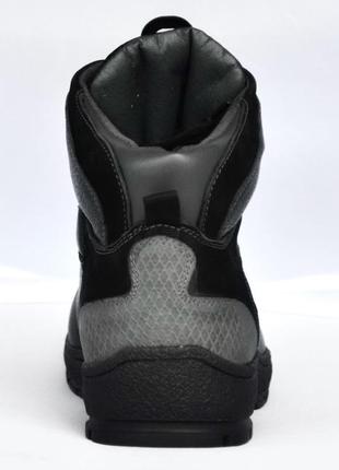 Бонус + ботинки, кроссовки мужские на натуральном меху из натуральной кожи, черные. размеры 39, 40, 41.5 фото
