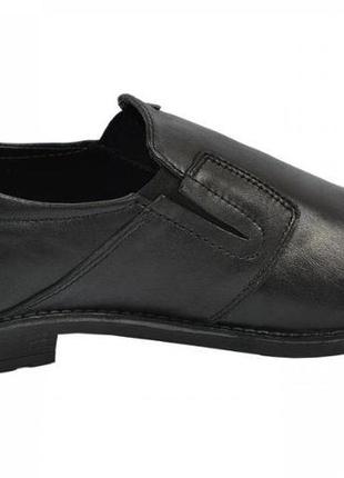 Туфли мужские, баталы из натуральной кожи, черные. размер 46 - стопа 30 сантиметров. maxus 25.2 фото