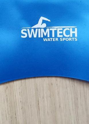 Шапочка для плавания swimtech. шапочка для бассейна swimtech3 фото