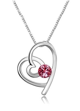 Подвеска на цепи сердце, новая! арт.109471