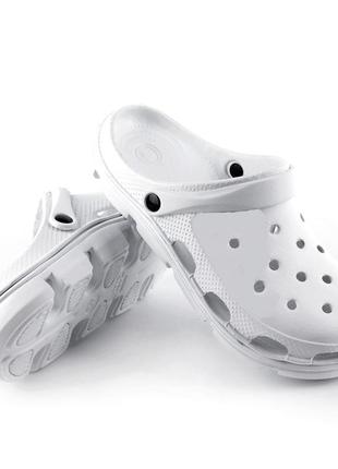 Розміри 45 і 46  кроки сабо сланці білі медичне кухарське взуття  joam 1161061 фото