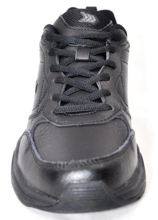 Демисезонные кроссовки restime из натуральной кожи, черные, размеры 41, 42, 43, 44 restime 212454 фото