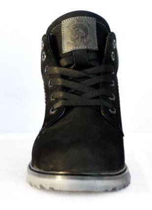 Бонус + демисезонные мужские кроссовки из натуральной кожи, на флисе, черные. размеры 39 и 42. brave 105009.3 фото