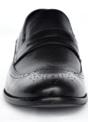 Классические мужские туфли броги - лоферы из натуральной кожи. размеры 40, 42, 43. egoline ca029.4 фото