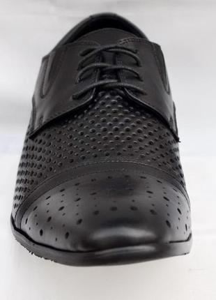 Распродажа. летние мужские туфли из натуральной кожи. размеры 42, 43, 44. patriot 14l277.3 фото