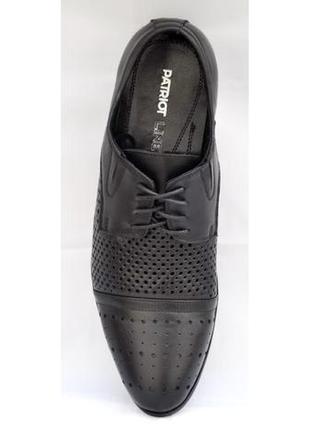 Распродажа. летние мужские туфли из натуральной кожи. размеры 42, 43, 44. patriot 14l277.8 фото