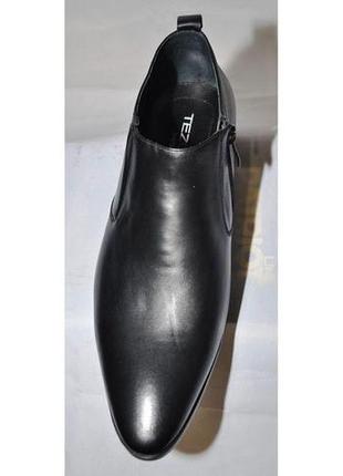 Туфли мужские демисезонные из натуральной кожи. только 39 размер. tezoro mo11143.6 фото