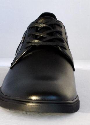 Мужские классические туфли из натуральной кожи, черные. размеры 41 и 43. brave 20901.3 фото