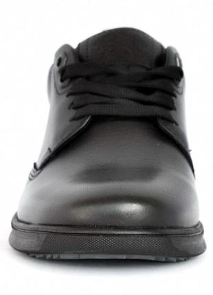 Размеры 40, 41, 45  демисезонные мужские кожаные кроссовки, черные  brave 203913 фото