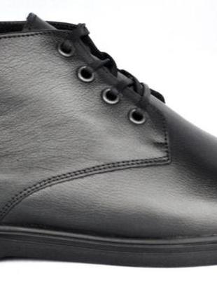 Дезерты - ботинки мужские демисезонные из натуральной кожи, черные. размеры 40, 41, 42, 44, 45. brave 109011.1 фото
