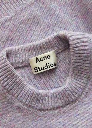 Вовняний в'язаний светр джемпер 100% вовна від acne studio