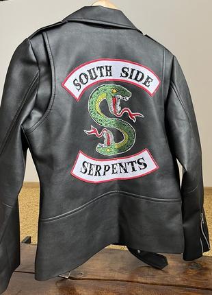 South side serpent leather jacket deals