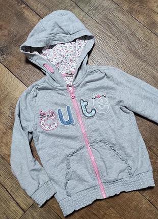 Кофта з капюшоном для дівчинки 2-3р 92-98-104см