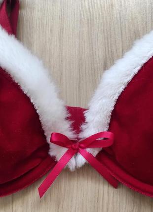 Комплект эротического нижнего белья с новогодней тематикой / новый год / рождество3 фото
