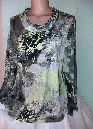 Блуза  вискозная с "хомутиком",48-54разм.,bonita,пог-57-63.