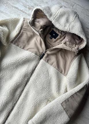 Чоловіча куртка зі штучної м‘якої овчини h&m