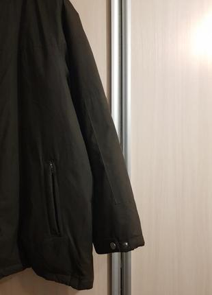 Нова трендова  сіра куртка milestone (на пуху)3 фото