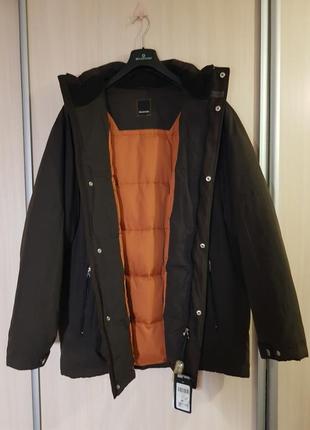 Нова трендова  сіра куртка milestone (на пуху)1 фото