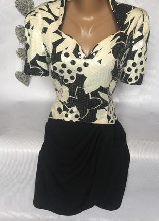 Шикарное платье  пайетки morton myles