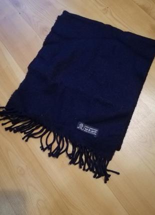 Синій шарф вовна