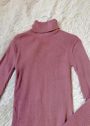 Свитер водолазка гольф в рубчик светр водолазка гольф у рубчик