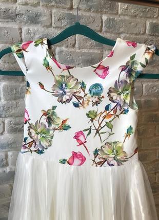 Плаття mevis, дитяча сукня, сукня для дівчинки,  сукня з фатіном, юбка з фатіном