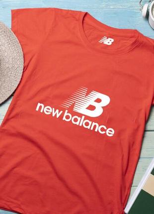 Жіноча футболка new balance нью беланс червона