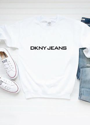 Чоловічий світшот лонгслів кофта dkny dkny білий