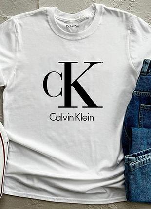 Мужская футболка ck ск белая